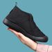Women's Autumn Cotton Thickened Fleece Cold-Proof Warm Winter Middle-Aged Elderly Mom Shoes Slip-On Snow Boots_vogvips.com