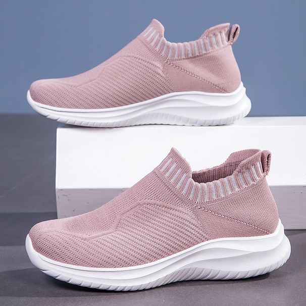 Big Size 42 Lightweight Summer Women Sneakers Breathable Outdoor Sports Running Shoes Comfortable Socks Athletic Shoes_vogvips.com