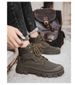 Martin Boots Men's High-top Tooling Boots Leather Retro Style Big Yellow Boots Can't Be Kicked Badly_vogvips.com