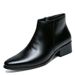 2020 Autumn And Winter New Korean Fashionable Men's High-top Leather Shoes Formal Single-layer Shoes Business Travel Leather Shoes For Men_vogvips.com