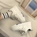 Hot-Selling Hong Kong Style Thick-Soled White Sneakers For Women, Spring And Autumn Season, High-End Feel, 2025 New_vogvips.com
