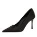 2627-3 European And American Style Sexy Fashion Pointed Toe Shallow Mouth High Heels Elegant Banquet Satin Stiletto_vogvips.com