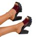 Summer New And Style High-End Solid Color Women's Chunky Heel Large Size Round-Toe_vogvips.com