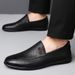 Men's New Style Loafers Breathable Casual Leather Soft Sole Non-Slip Driving Shoes_vogvips.com