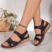 2025 New Large Casual Fish Mouth Roman Style Exterior Velcro Slope Heel Thick Bottom Sandals For Women_vogvips.com