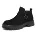 Martin Boots Men's High-top Velvet Cotton Shoes Black Medium-top Tooling Short Boots Leather Shoes Men's_vogvips.com