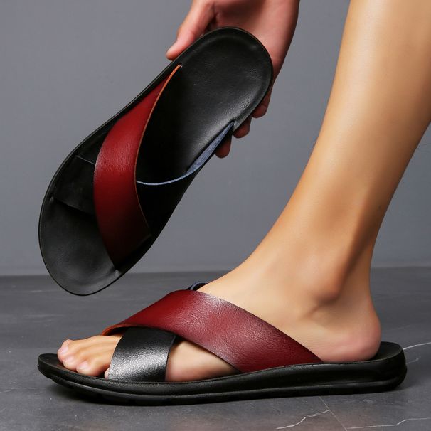 Men's New Beach Shoes, Cool Slippers, Outdoor Two-piece Soft Soled, Anti Slip, Wear-resistant, Fashionable And Casual_vogvips.com