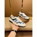 Little Bee Casual Thick Bottom Fuguqi Trendy Men's Forrest Gump Gold Printed Board Shoes_vogvips.com