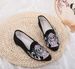 Women’s Shoes Daily Pointed Low Heeled Embroidered Elegant Style Embroidered Cloth Shoes For Women_vogvips.com