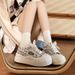 2024 Style Small Thick-Soled Canvas Shoes For Women, Autumn New Round-Toe Cute Casual Versatile Sneakers_vogvips.com