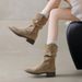 Hot-Selling Slouch For Women, Autumn 2025 New Melad Western Cowboy Short Boots, Mid-Calf Martin Boots_vogvips.com