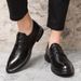 Euro Step Spring Summer New Business Formal Leather British Low-top Pointed Brogue Carved Large Size Casual Men's Shoes_vogvips.com