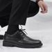 Euro Step Business Formal Casual British Style Groom Groomsman Height Increasing Suit Black High-end Wedding Leather Shoes Men_vogvips.com