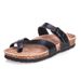 Women's Cork Sandals - Breathable Summer Slippers With Anti-Slip Sole, Comfortable Toe Loop Design For Beach, Casual Wear (Multiple Colors & Sizes)_vogvips.com