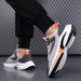 Oulylan New Men's Mesh Casual Sports Shoes Fashionable Versatile Comfortable Breathable Shoes With Leather Single Shoes_vogvips.com