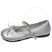 French Retro Ballet Silver Small Leather Shoes Women's Flats Soft Soles Comfortable Red Single Shoes Round Head Mary Jane Women's Shoes_vogvips.com