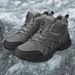 Winter Men's Boots High Top Hiking Shoes Warm Plush Ankle Boots Waterproof Leather Sneakers Outdoor Male Hiking Boots Work Shoes_vogvips.com