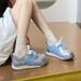 Little White Shoes Hollow Breathable Female Students Heightening Mesh Breathable Board Shoes Platform Casual Shoes_vogvips.com