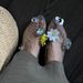 Xiaohongshu's New Summer Mesh Flat Sandals With A High-end Feel, Korean Crystal Jelly Shoes, Pointed Toe Shallow Single_vogvips.com