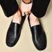 Cross-border Foreign Trade Large-size Men's Leather Loafers, British Casual White Shoes, Business Formal Slip-on_vogvips.com