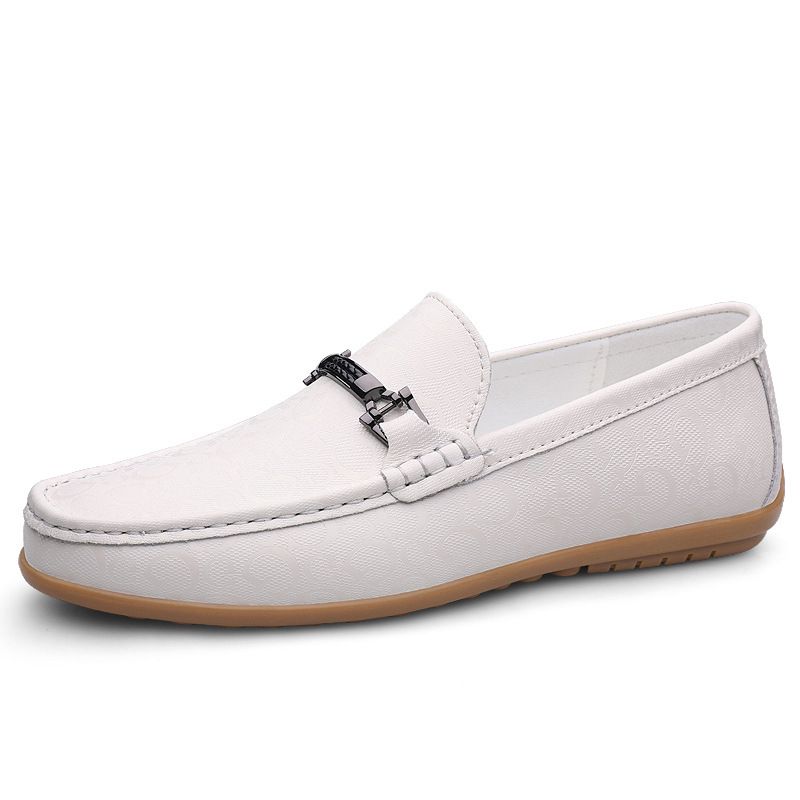 Men's Casual Small Leather Shoes Large Size Driving Shoes Loafers Men's_vogvips.com