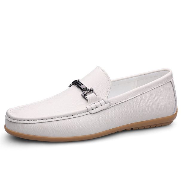 Men's Casual Small Leather Shoes Large Size Driving Shoes Loafers Men's_vogvips.com