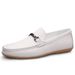 Men's Casual Small Leather Shoes Large Size Driving Shoes Loafers Men's_vogvips.com