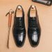 Regal Footwear Three-Joint Leather For Men 2024 New Autumn British Style Formal Business Casual Black Pointed Wedding Groom Shoes_vogvips.com