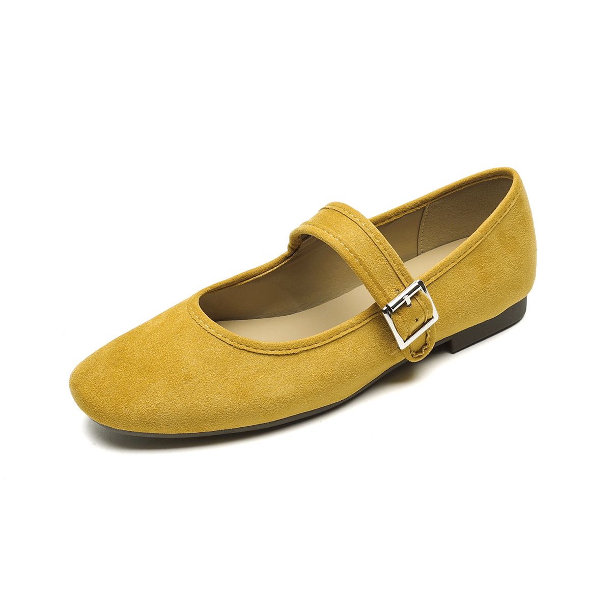 French Retro Flat-soled Mary Jane Shoes With Shallow Mouth Soft-soled Ballet Single Shoes For Women_vogvips.com