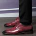 Men's Brogue Leather British Business Formal Fashion Height Increasing Korean Style Trendy Casual Shoes_vogvips.com