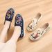 Ethnic Flat Ancient Style Embroidery, Soft Soles, Chinese Style, Old Beijing Cloth Shoes, Women's Embroidered Shoes For_vogvips.com