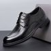 Euro Step Genuine Leather Business Formal Autumn New British Style High-end Single Men's Work Wedding Shoes_vogvips.com
