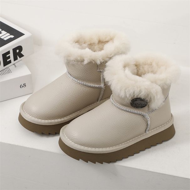 Children's Shoes Winter New Children's Fashion Furry Snow Boots College Students Thickened Cotton Shoes Children's Shoes_vogvips.com