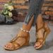 Summer New Korean Style Open-toe Beaded Women's Sandals Bohemian Wedge Heels_vogvips.com