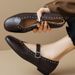 2025 New Spring And Autumn Rivet Strap Mary Jane Small Leather Versatile Round Head Shallow Mouth Low Coarse Custom_vogvips.com