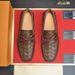 1:1 Brand Original Box Cowhide Round Toe Genuine Leather Loafers Slip-On Driver Shoes_vogvips.com