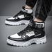 European Warm Series Martin Winter 2025 New Men's Korean Style High-top Cotton Shoes Work Boots Large Size 46_vogvips.com