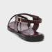 Women's Spring Thong Flat Sandals Crimson Red Metallic Decorated Strappy Outdoor Beach Slippers_vogvips.com