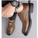 Casual Leather Fashion Trend Versatile Men's Soft Sole Breathable Light Luxury Simple Comfortable Business Work Shoes_vogvips.com