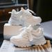 Girls' Brathabl Snakrs 2026 Summr Nw Koran Styl Childrn's Msh Whit For Fmal Studnts Running Shos Soft_vogvips.com