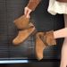 Platform Belt Buckle Fashion Women 2025 Autumn Winter New Western Cowboy Korean Style Slimming Slip-on Short Boots_vogvips.com