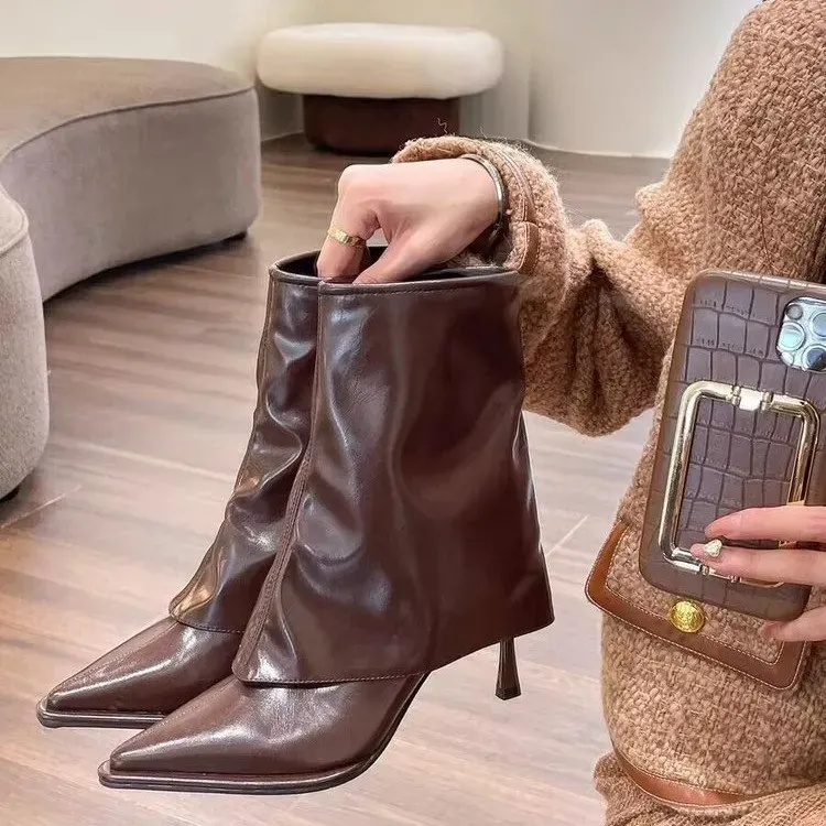 Women's Boots Autumn Winter Minimalist Style Fashionable Comfortable Triple White Free Shipping_vogvips.com
