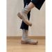 2026 Vintage Round Toe Platform Elastic Slim For Women Autumn Winter New Fashion Versatile Non-Slip Slimming Long Boots_vogvips.com