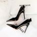 9511-H35M Style Banquet Thin Heels, Shallow Mouth, Pointed Toe, Lacquer Leather Back Bow, High Heel Single Shoes For_vogvips.com