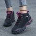 Women's Shoes Outdoor Hiking Shoes Women's High Top Lace Up Sports Shoes Ladies' Casual Versatile Waterproof Running Shoes_vogvips.com
