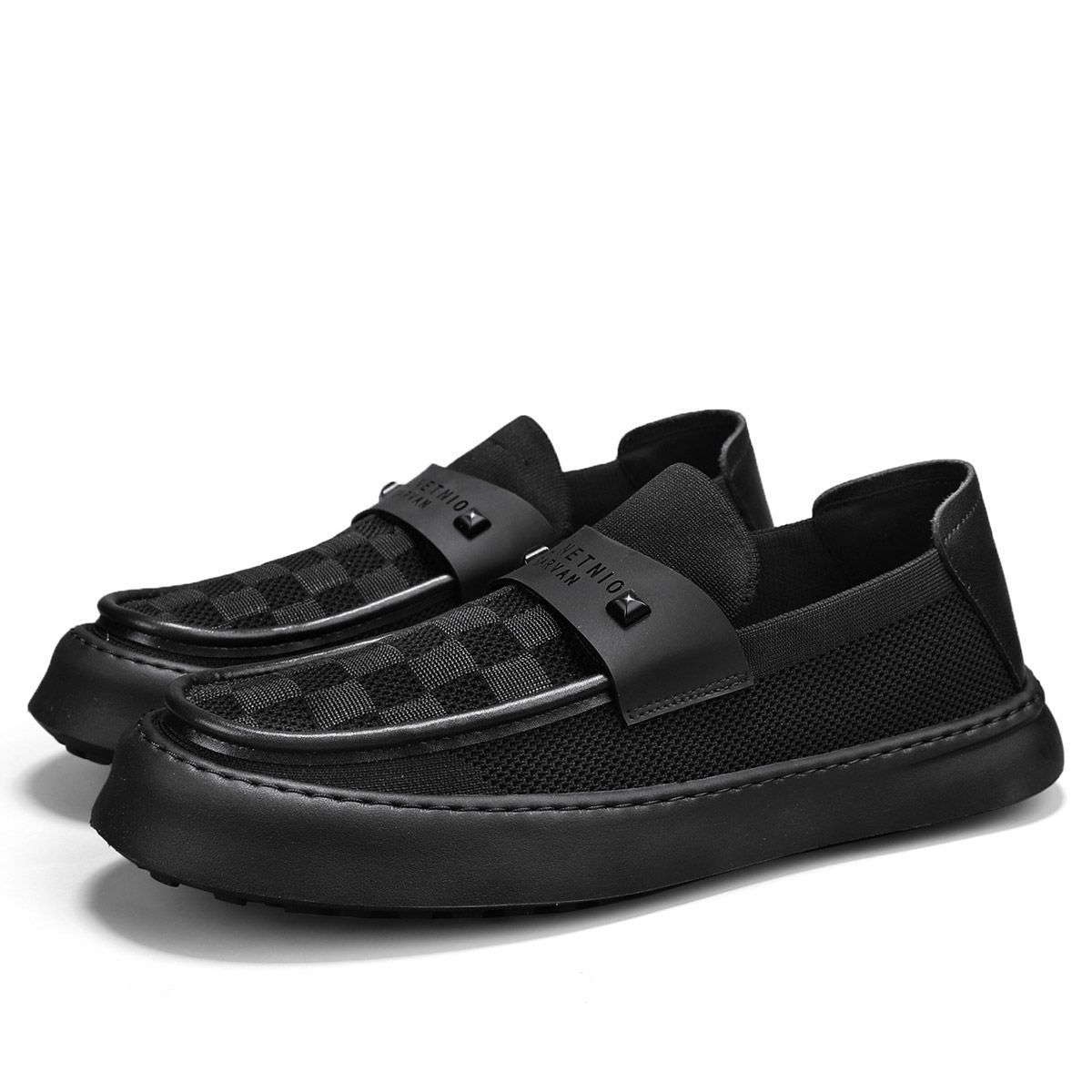 2025 Spring/Summer New Sports Casual Sneakers, Thick-Soled, Odor-Resistant, Versatile, Simple Slip-On Men's Shoes_vogvips.com