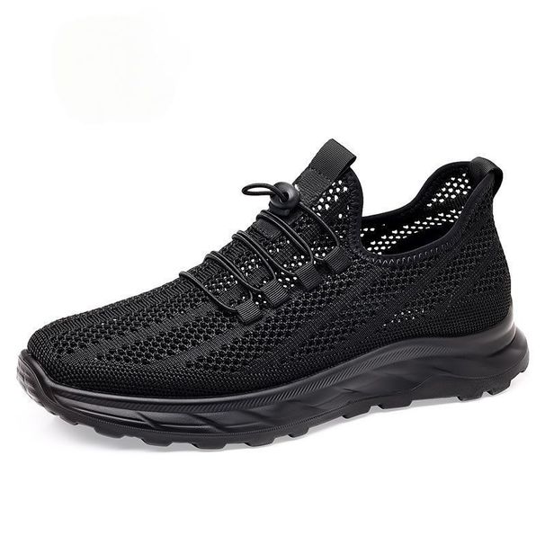 New Summer Mesh New Fly-knit Men's Breathable Hollow Sports Casual Walking Shoes, Non-slip_vogvips.com