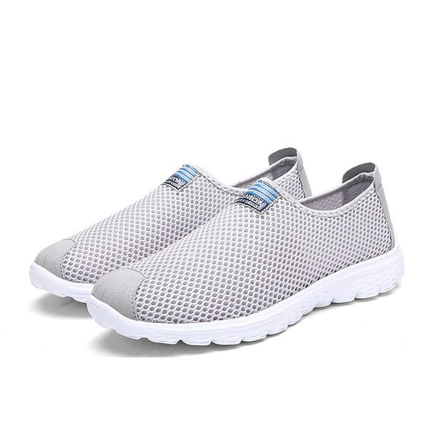 Plus Size Men's Couple's One Foot Stepping Shoes, Women's Mesh Sports Running Shoes_vogvips.com