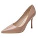 2026 Summer New Simple French Style Nude Pointed Toe Flat Soft Sole Shallow Mouth Versatile Commuter Single Shoes For_vogvips.com
