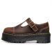 Casual Shoes Crazy Horse Cow Leather Women Thick Bottom Leisure Buckle Strap Mary Jane_vogvips.com